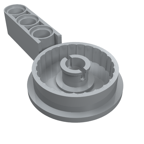 LEGO 44225 - Technic Rotation Joint Disk with Large Pin and 3L Liftarm Thick