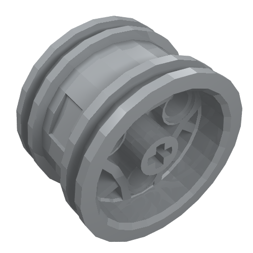 LEGO 44292 - Wiel 30,4mm D. x 20mm met 3 Pin Holes