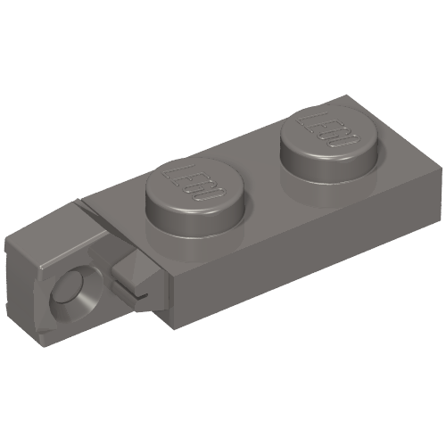 LEGO 44301b - Scharnierende plaat 1 x 2 vergrendelbaar met 1 vinger aan uiteinde zonder onderste groef