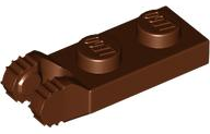 LEGO 44302 - Aangepaste plaat 1 x 2 met vergrendeling en 2 vingers aan uiteinde