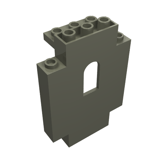 LEGO 4444 - Paneel 2 x 5 x 6 Muur met Raam