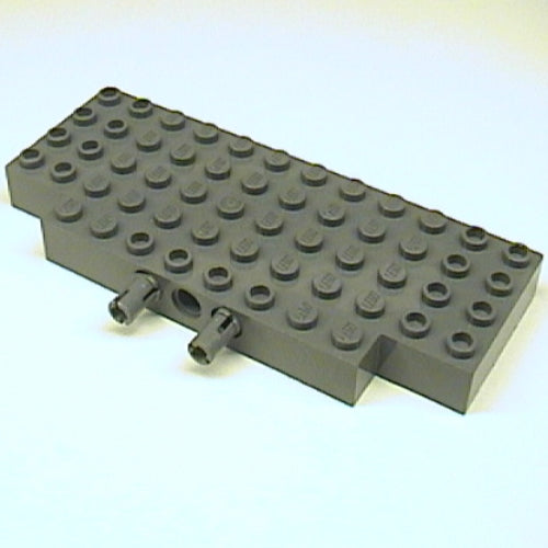 LEGO 45403c01 - Aangepaste steen 5 x 12 met 1 x 2 uitsparingen en 3 gaten aan de zijkant met 2 vaste draaibare friction pins (45403 / bb1241)