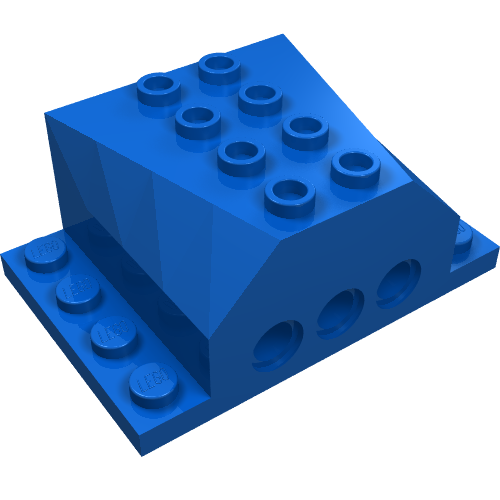 LEGO 45407 - Voertuig motorblok 4 x 6 x 2 met wig uitsparingen en Technic gaten