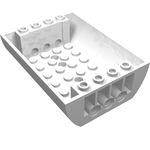 LEGO 45410 - Helling, Gebogen 6 x 8 x 2 Omgekeerd Dubbel