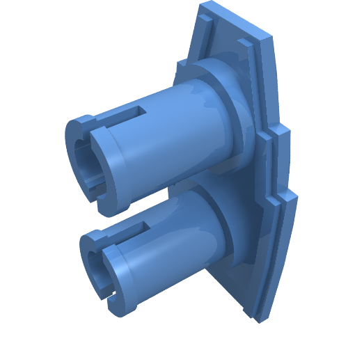 LEGO 47501 - Voertuig, Fairing 1 x 2 trapsgewijs met twee pinnen