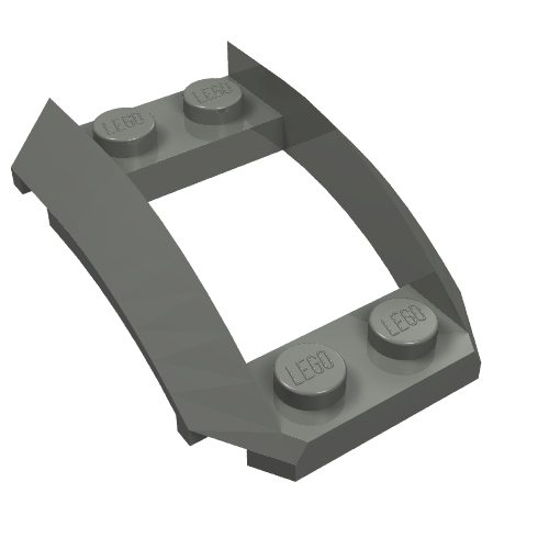 LEGO 47755 - Wedge 4 x 3 Open with Cutout and 4 Studs
