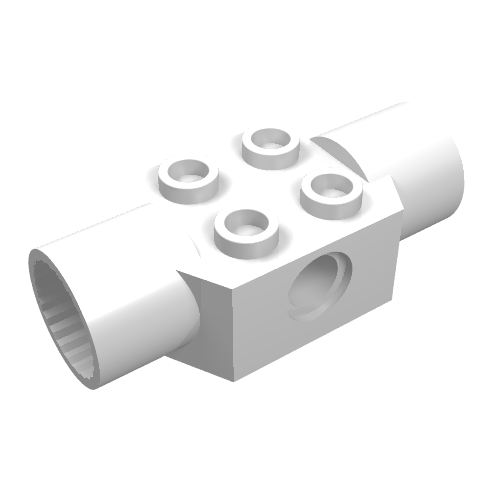 LEGO 48172 - Technic, Aangepaste steen 2 x 2 met Pin Hole en 2 Rotation Joint Sockets