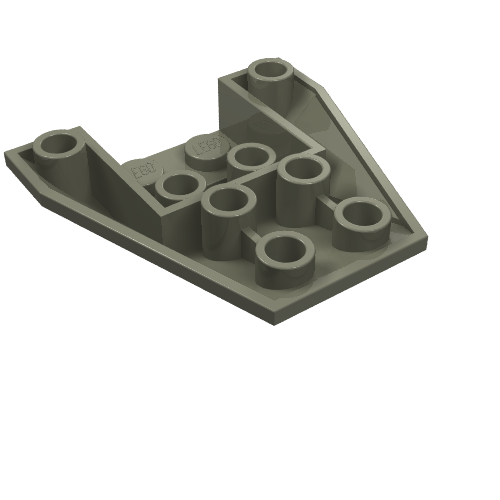 LEGO 4855 - Wig 4 x 4 Drievoudig Inverted met verbindingen tussen 2 studs