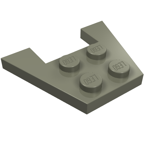 LEGO 4859 - Wedge, Plate 3 x 4 without Stud Notches