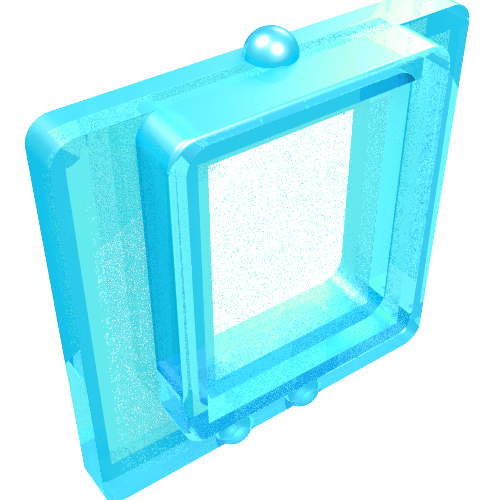 LEGO 4862 - Glas voor raam 1 x 2 x 2 vlak