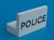 LEGO 4865pb003 - Paneel 1 x 2 x 1 met 'POLICE' patroon