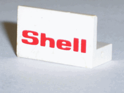 LEGO 4865pb005 - Paneel 1 x 2 x 1 met 'Shell' patroon