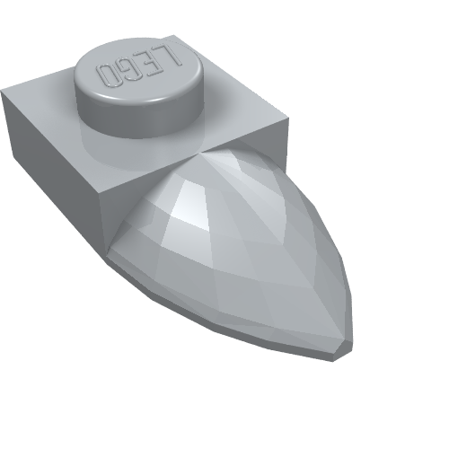 LEGO 49668 - Plate, Modified 1 x 1 with Tooth Horizontal