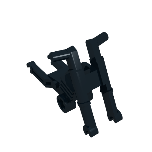 LEGO 50859a - Motorcycle Chassis, Short Fairing Mounts and Foot Pegs