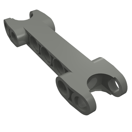 LEGO 50898 - Technic, Axle and Pin Connector 2 x 7 with 2 Ball Joint Sockets, Rounded Ends