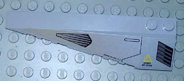LEGO 50955pb001 - Wig 10 x 3 links met Jet Intake en Exhaust Ports patroon (Sticker) - Set 8630