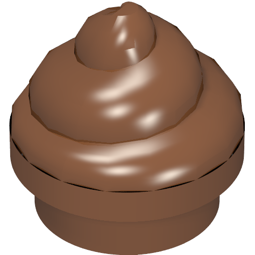 LEGO 53119 - Ronde plaat 1 x 1 met Horizontal Swirl / Twist