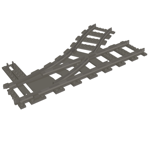 LEGO 53407 - Trein, Plastic Spoor (RC Treinen) Wissel Links