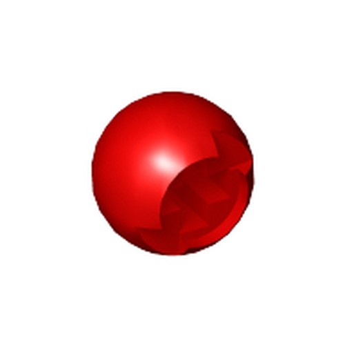 Red LEGO Technic Ball Joint with Through Axle Hole 53585.