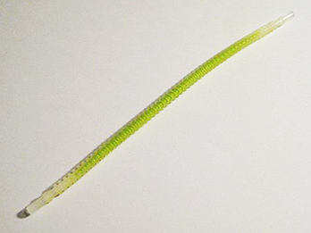 LEGO 57539pb02 - Hose, Flexible Ribbed with 8mm Ends 19L / 15.2cm with Molded Lime Center Pattern