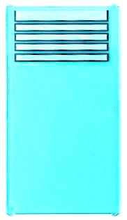 LEGO 57895pb118 - Glas voor raam 1 x 4 x 6 met wit Venetiaans blinden patroon (Sticker) - Set 41394