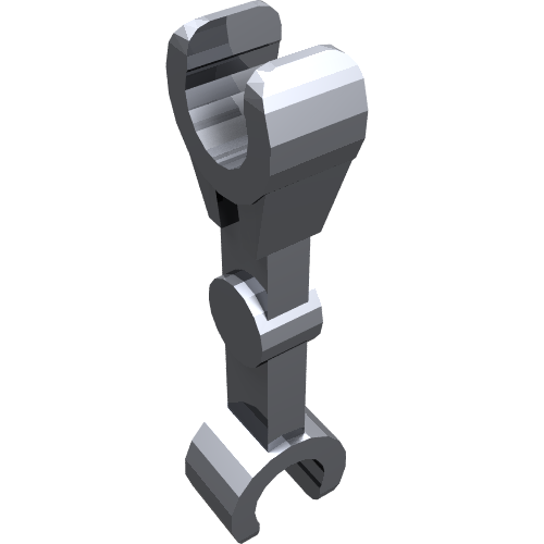 LEGO 59230 - Arm Mechanical, Straight with Clips at 90 degrees (Vertical Grip)