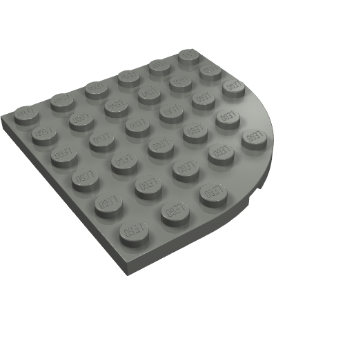 LEGO 6003 - Plate, Round Corner 6 x 6