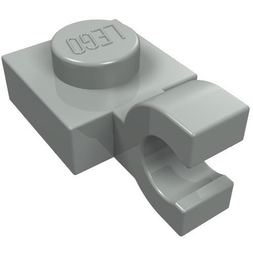 LEGO 6019 - Plate, Modified 1 x 1 with U Clip (Horizontal Grip)