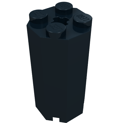 LEGO 6037 - Aangepaste achthoekige steen 2 x 2 x 3 1/3