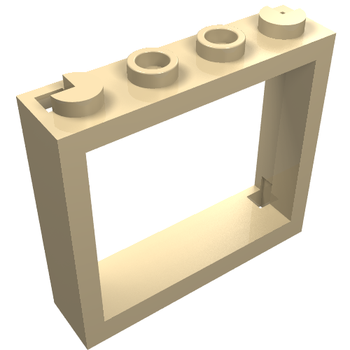 LEGO 60594 - Window 1 x 4 x 3 - No Shutter Tabs