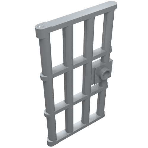 LEGO 60621 - Deur 1 x 4 x 6 met tralies en stud handvat