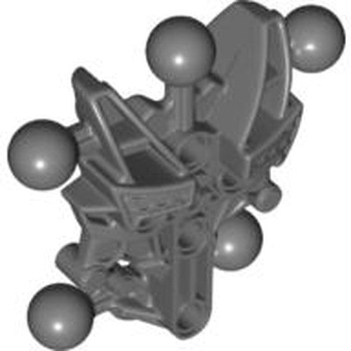 A grey LEGO Bionicle Matoran Torso, Av-Matoran Type 1, with multiple ball joints extending from its structure.