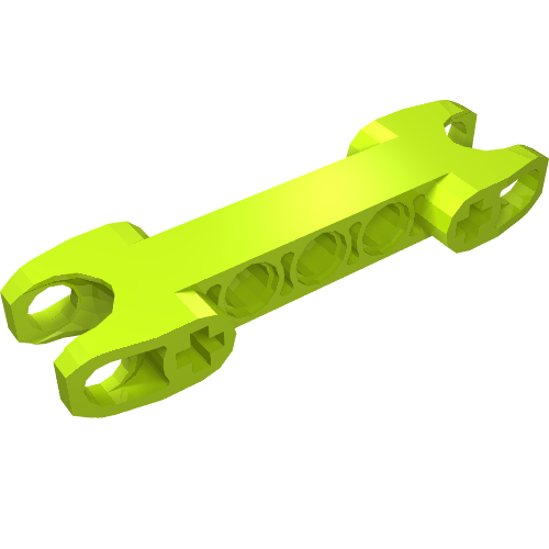 LEGO 61054 - Technic, Axle and Pin Connector 2 x 7 with 2 Ball Joint Sockets, Squared Ends, Closed Side Axle Holes