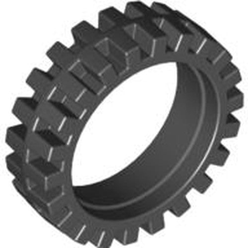 LEGO 61254 - Band 24mm D. x 7mm Offset Tread - Band rond midden van loopvlak