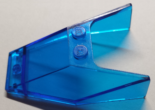 LEGO 6152b - Windscherm 6 x 4 x 1 1/3 zonder onderste tabs en met Solid Studs