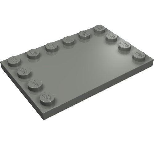 LEGO 6180 - Tile, Modified 4 x 6 with Studs on Edges