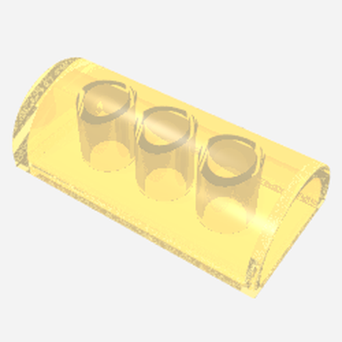 LEGO 6192a - Helling, gebogen 2 x 4 dubbel zonder groef