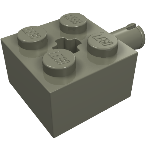 LEGO 6232 - Brick, Modified 2 x 2 with Pin and Axle Hole