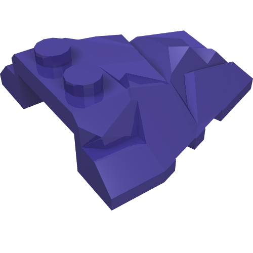 LEGO 64867 - Wedge 4 x 4 Fractured Polygon Top