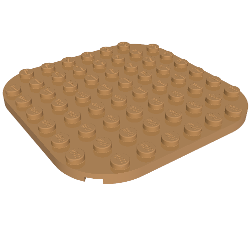 LEGO 65140 - Ronde plaat 8 x 8 met afgeronde hoeken