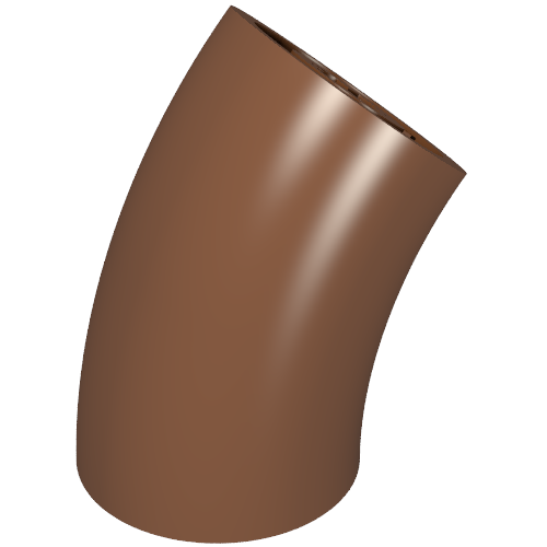 LEGO 65473 - Ronde steen 2 x 2 D. 45 graden bocht (25,5mm staande hoogte)
