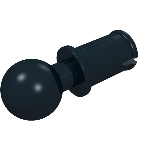 LEGO 6628b - Technic, Pin met Friction Ridges en Tow Ball met Squared Pin Hole