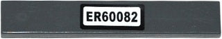 LEGO 6636pb105 - Tegel 1 x 6 met 'ER60082' Patroon (Sticker) - Set 60082