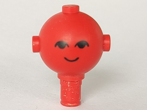 LEGO 685px1 - Homemaker Figuur / Maxifigure Hoofd met Zwarte Ogen en Glimlach Patroon