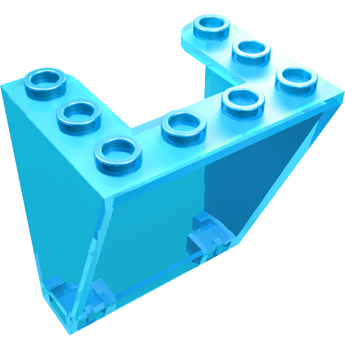 LEGO 72475 - Windscreen 3 x 4 x 4 Inverted, Rounded Top Corners, Cutout Bottom Corners
