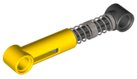 LEGO 731c04 - Technic, Shock Absorber 6.5L with Black Piston Rod - Hard Spring, Tight Coils in Middle