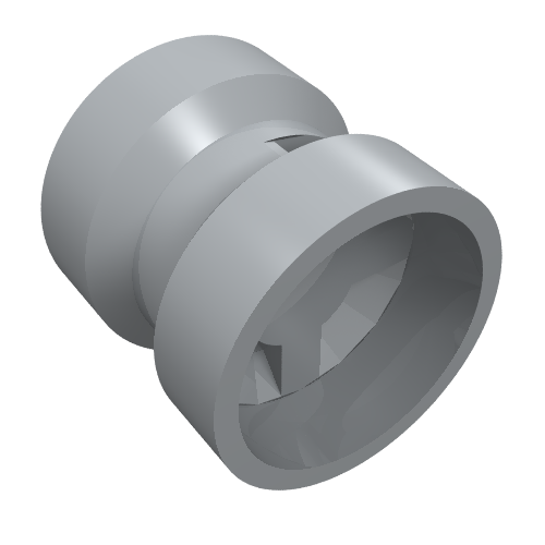 LEGO 74967 - Wiel 8mm D. x 9mm voor Slicks, Gat met inkeping voor Wheels Holder Pin, Versterkte achterkant