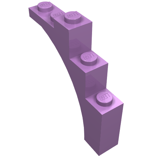 LEGO 76768 - Boog 1 x 5 x 4 - Onregelmatige boog, versterkte onderkant