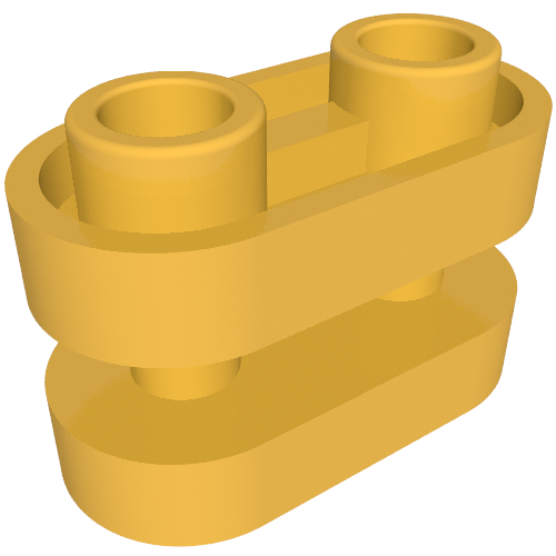 LEGO 77808 - Ronde steen 1 x 2 met Hollow Studs en Open Center met Bars