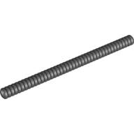 LEGO 78c14 dark gray ribbed hose, 7mm diameter, 14 studs long (11.2cm)